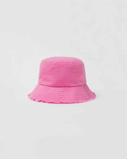 Kids Frayed Bucket Hat